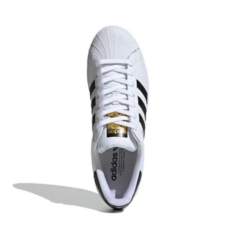 Adidas-Zapatillas deportivas Superstar para hombre y mujer, zapatos informales a la moda, color blanco y negro, ZelEG4598