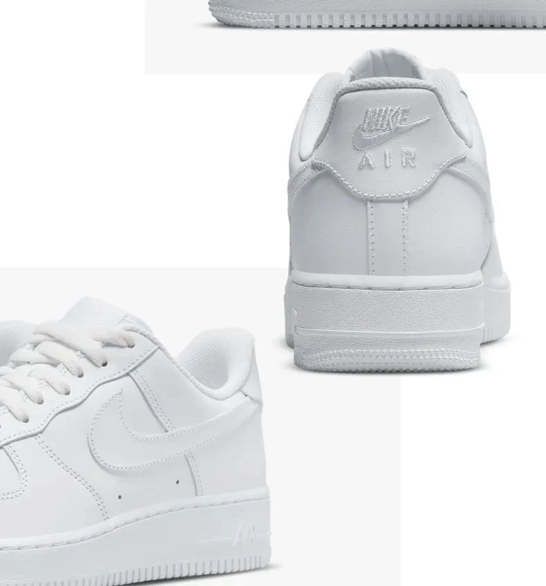 Nike-zapatillas de Skateboarding Air Force 1 Low '07 Unisex, zapatos de Skateboarding, blanco puro, estilo Retro clásico, CW2288-111